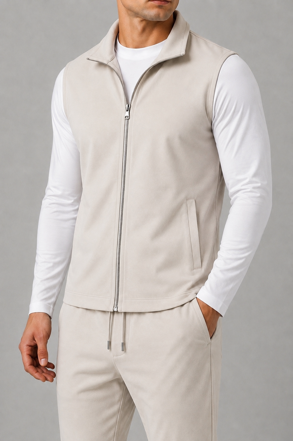 MILANO GILET SANDSTONE